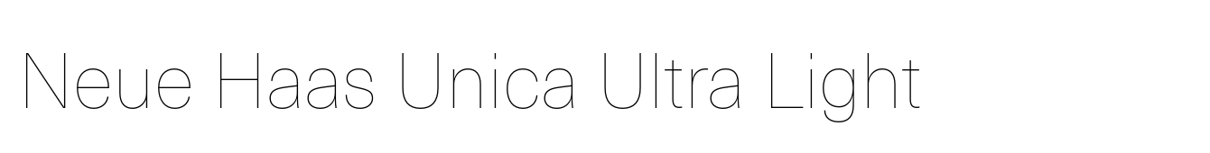 Neue Haas Unica Ultra Light image